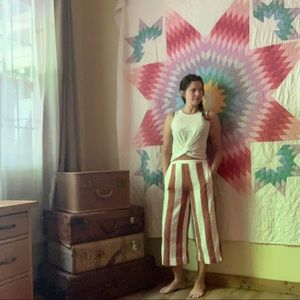 CLOSEOUT: Madewell striped wide leg